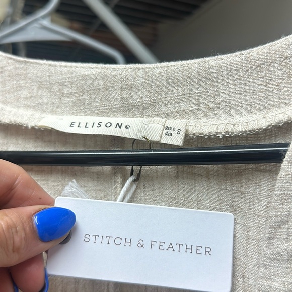 Stitch and Feather | Ellison linen Dress | NWT - Picture 3 of 4